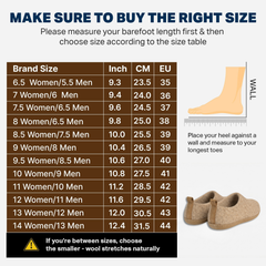 Haussimple Unisex Indoor Wool Slippers, Natural Brown