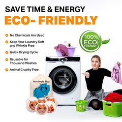 Haussimple Wool Dryer Balls Orange Cat 6-Count