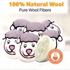 Haussimple Wool Dryer Balls Sheep 6-Count