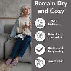 Unisex Wool Outdoor Slippers - Natural Brown