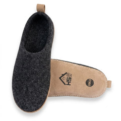 Haussimple Clearance Wool Slippers Black- Like New