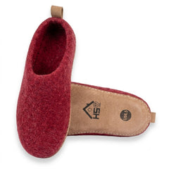 Haussimple Clearance Wool Slippers Red- Good