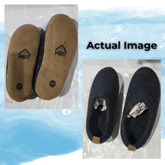 Haussimple Clearance Wool Slippers Charcoal- Good