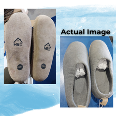 Haussimple Clearance Wool Slippers Dark Gray - Good