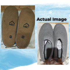 Haussimple Clearance Wool Slippers Dark Gray - Good