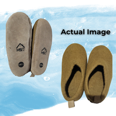Haussimple Clearance Wool Slippers Beige -Good