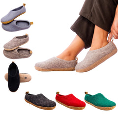 HaussimpleWool Cozy Unisex Indoor Wool Slippers