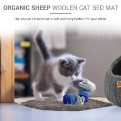 Haussimple Wool Cat Bed Sleeping Mat