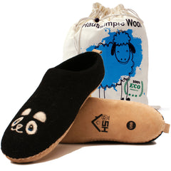 Unisex Indoor Wool Slippers Cat Dog & Panda Print