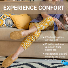 Indoor Wool Slippers Unisex Beige