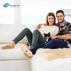 Indoor Wool Slippers Unisex Beige