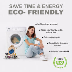 Wool Dryer Balls Extra Large Organic Reusable Laundry Fabric Softener 6-Pack Farm