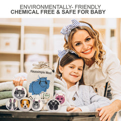 Farm Pet Wool Dryer Balls XL Organic Laundry Fabric Softener 6-Pack