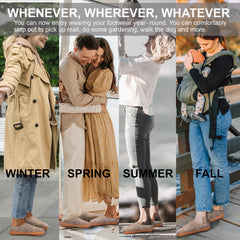 HaussimpleWool Unisex Wool Outdoor Slippers - Gray