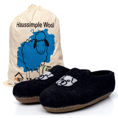 Unisex Indoor Wool Slippers Cat Dog & Panda Print