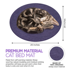 Haussimple Wool Cat Bed Sleeping Mat