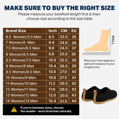 Haussimple Unisex Wool Indoor Slippers, Black