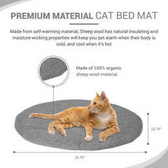 Haussimple Wool Cat Bed Sleeping Mat