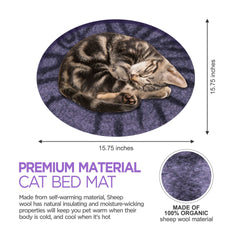 Haussimple Wool Cat Bed Sleeping Mat