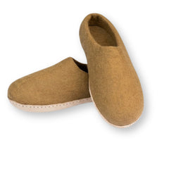 Indoor Wool Slippers Unisex Beige