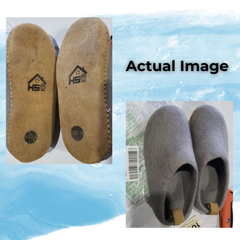 Haussimple Clearance Wool Slippers Dark Gray - Good