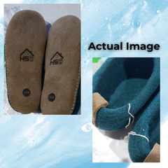 Haussimple Clearance Wool Slippers Peacock Green - Good