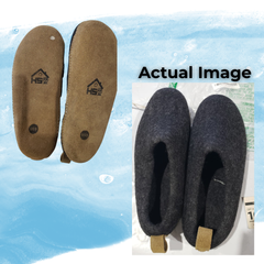 Haussimple Clearance Wool Slippers Charcoal- Good