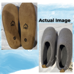 Haussimple Clearance Wool Slippers Dark Gray - Good