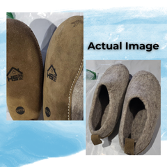 Haussimple Clearance Wool Slippers Gray - Good