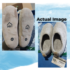 Haussimple Clearance Wool Slippers Gray - Good