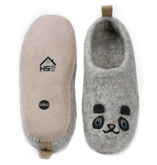 Cozy Unisex Indoor Wool Slippers for Men & Women Cute Panda Design