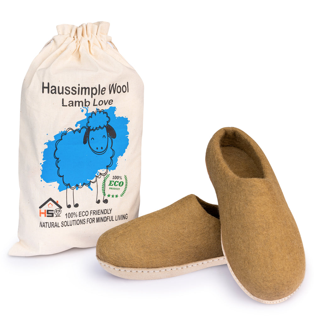 Wool hot sale indoor slippers