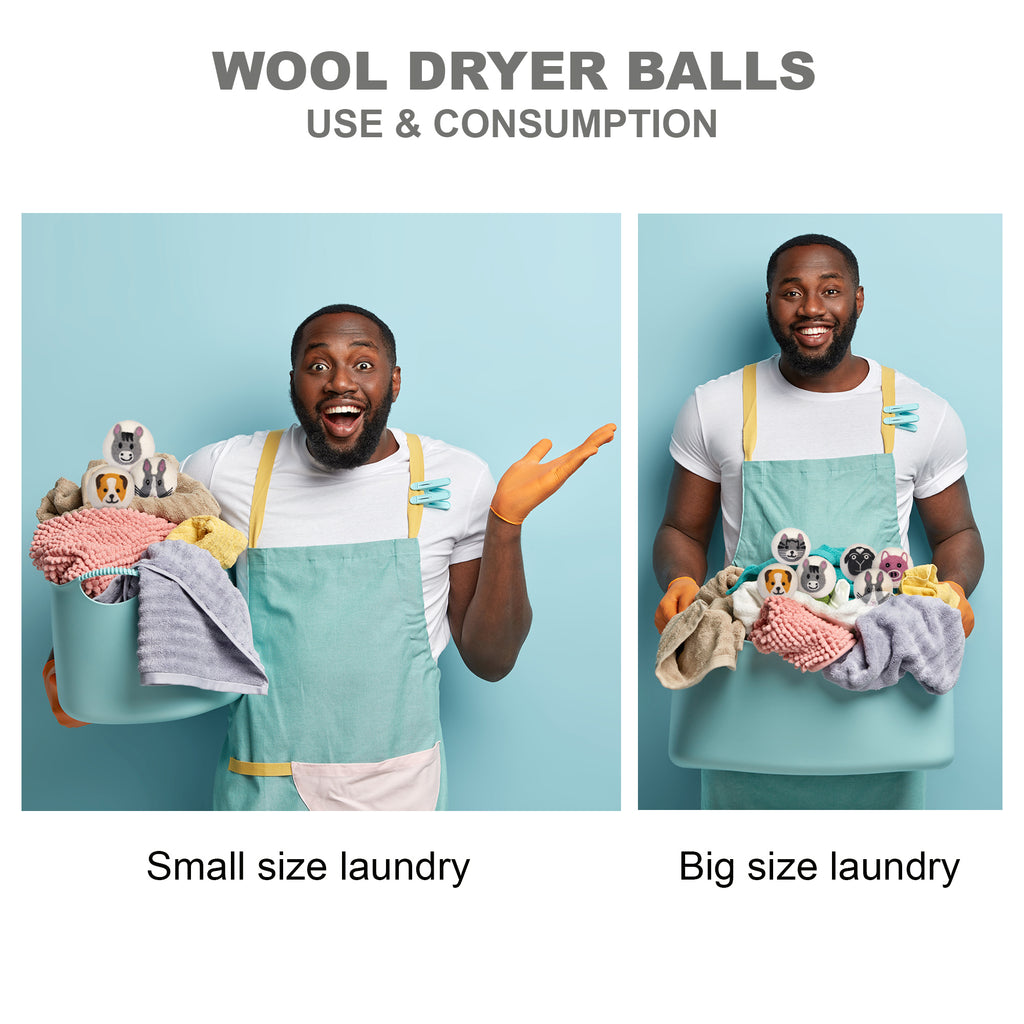 Wool Dryer Balls (6 Pack) - Bulk Apothecary