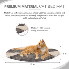 Haussimple Wool Cat Bed Sleeping Mat