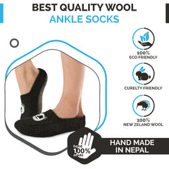 Women's Cozy Wool Slipper Socks Black Panda