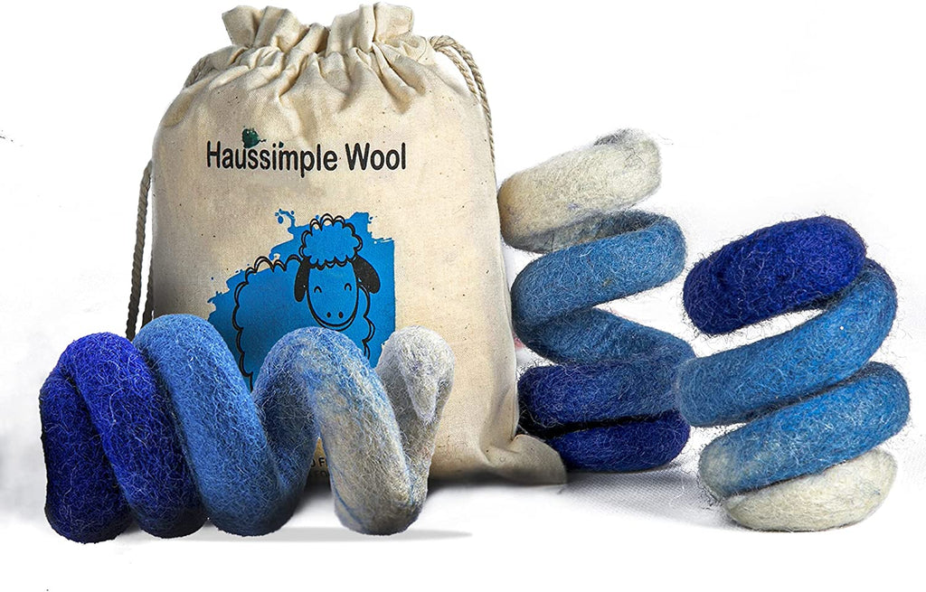 Comfy Pet Supplies ,Set of 6,-100% Wool Felt Ball Toys for Cats and  Kittens, Handmade Colorful Eco-Friendly Cat Wool Balls,6 colors